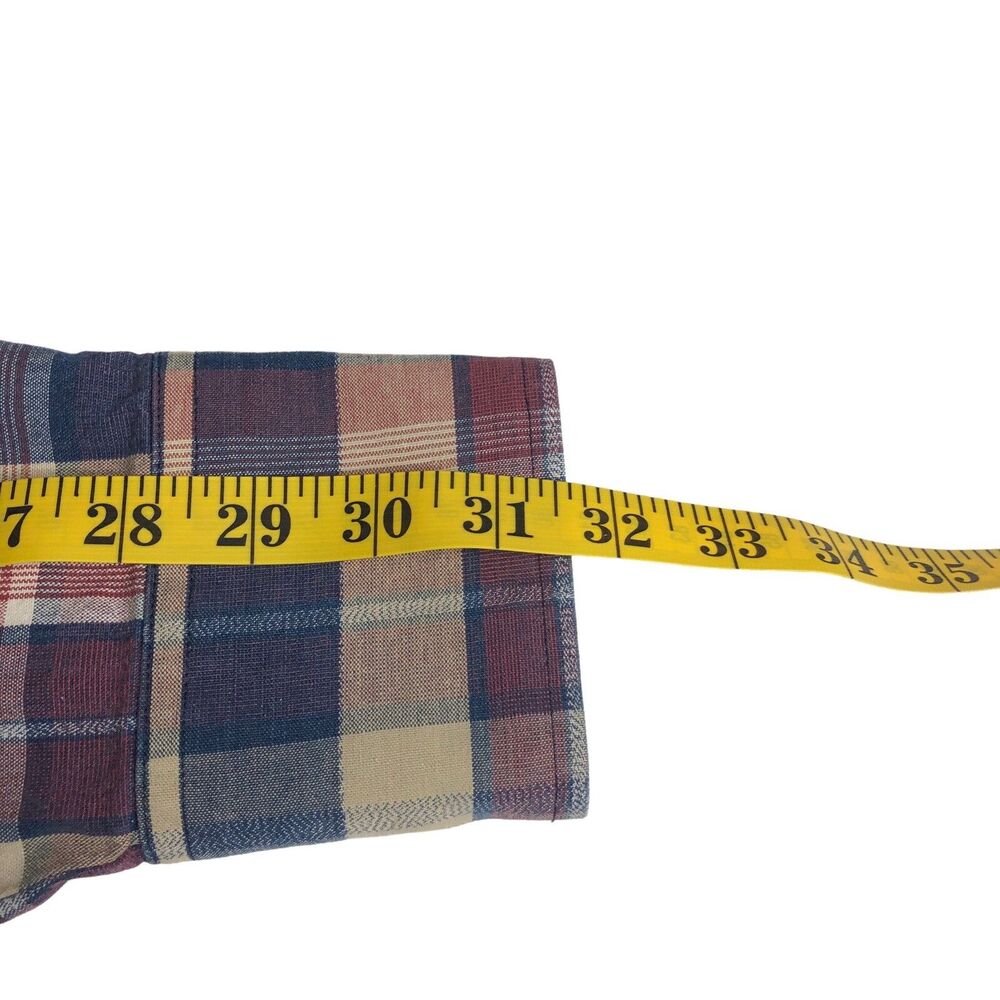 Vintage 90s Wrangler Pearl Snap Shirt Mens XL Plaid Cotton Western Cowboy‎ Rodeo - Picture 15 of 15